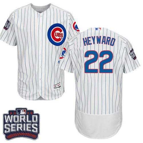 Chicago Cubs #22 Jason Heyward White Flexbase Authentic Collection 2016 World Series Bound Stitched Baseball Jersey