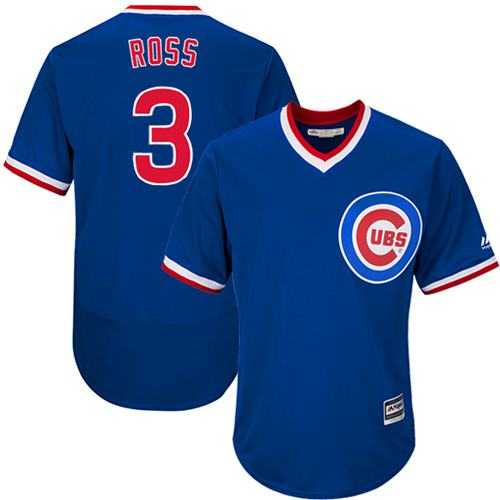 Chicago Cubs #3 David Ross Blue Flexbase Authentic Collection Cooperstown Stitched Baseball Jersey