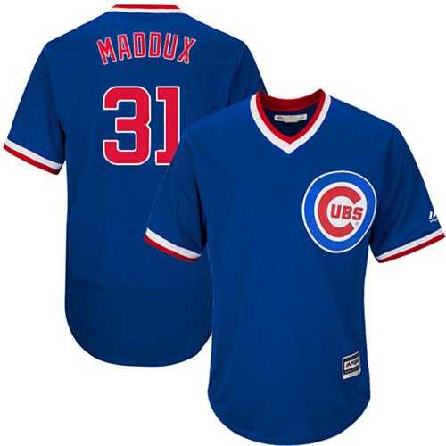 Chicago Cubs #31 Greg Maddux Blue Flexbase Authentic Collection Cooperstown Stitched Baseball Jersey