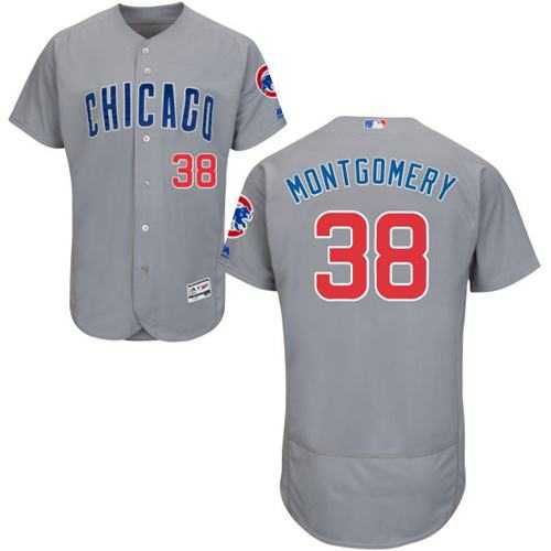Chicago Cubs #38 Mike Montgomery Grey Flexbase Authentic Collection Road Stitched Baseball Jersey Chicago Cubs #38 Mike Montgomery Grey Flexbase Authentic Collection Road Stitched Baseball Jersey