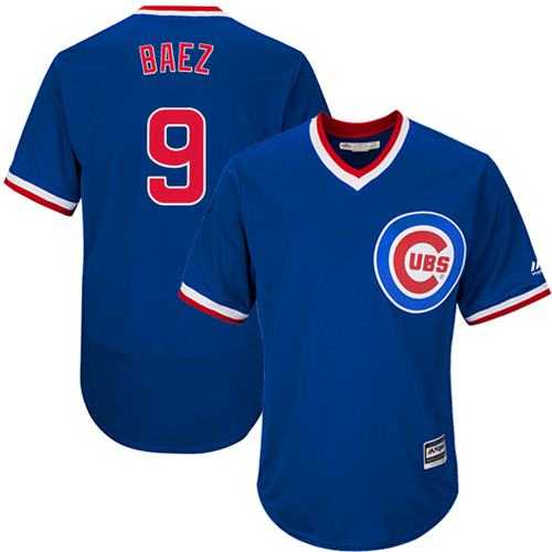 Chicago Cubs #9 Javier Baez Blue Flexbase Authentic Collection Cooperstown Stitched Baseball Jersey
