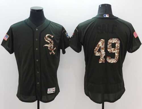 Chicago White Sox #49 Chris Sale Green Flexbase Authentic Collection Salute to Service Stitched Baseball Jersey