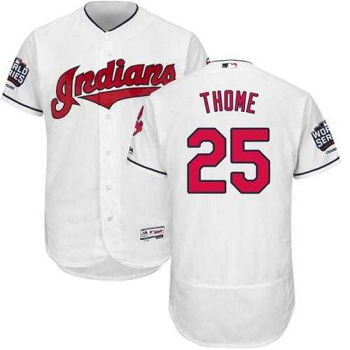 Cleveland Indians #25 Jim Thome White Flexbase Authentic Collection 2016 World Series Bound Stitched Baseball Jersey