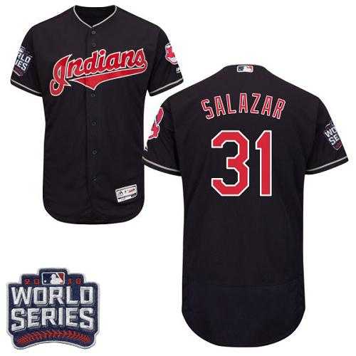 Cleveland Indians #31 Danny Salazar Navy Blue Flexbase Authentic Collection 2016 World Series Bound Stitched Baseball Jersey