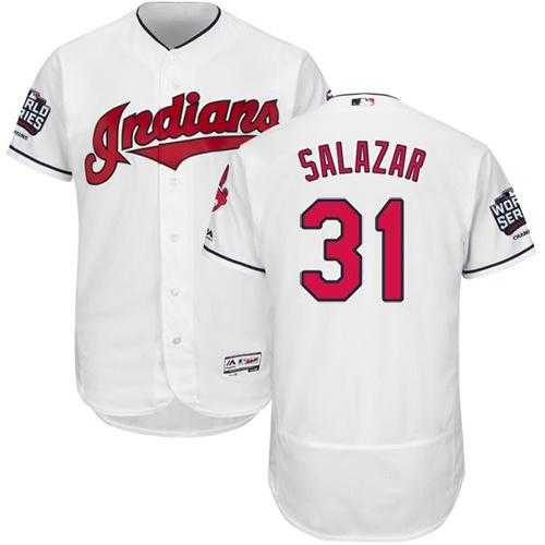 Cleveland Indians #31 Danny Salazar White Flexbase Authentic Collection 2016 World Series Bound Stitched Baseball Jersey