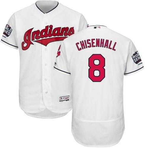 Cleveland Indians #8 Lonnie Chisenhall White Flexbase Authentic Collection 2016 World Series Bound Stitched Baseball Jersey
