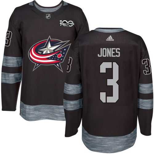 Columbus Blue Jackets #3 Seth Jones Black 1917-2017 100th Anniversary Stitched NHL Jersey