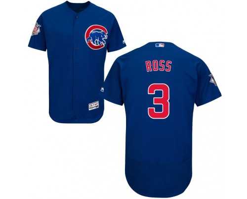 Cubs #3 David Ross Blue Flexbase Authentic Collection Stitched Baseball Jersey