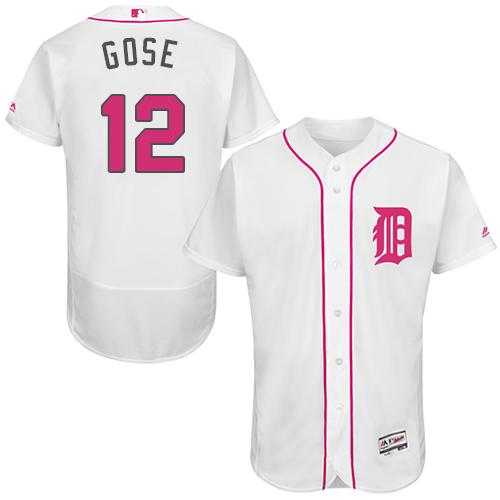 Detroit Tigers #12 Anthony Gose White Flexbase Authentic Collection 2016 Mother's Day Stitched Baseball Jersey