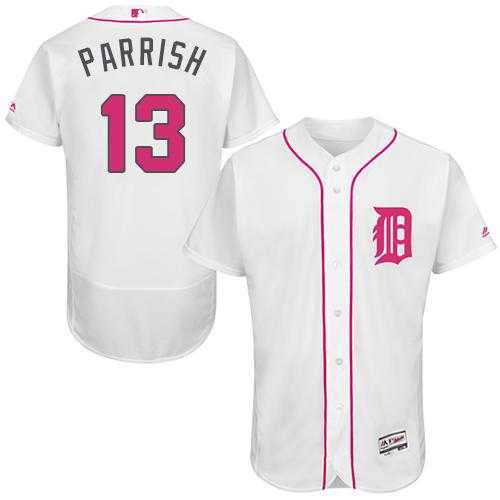 Detroit Tigers #13 Lance Parrish White Flexbase Authentic Collection 2016 Mother's Day Stitched Baseball Jersey