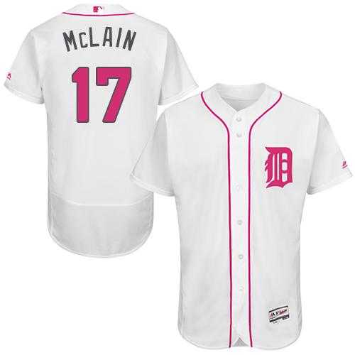 Detroit Tigers #17 Denny McLain White Flexbase Authentic Collection 2016 Mother's Day Stitched Baseball Jersey