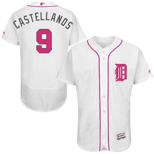 Detroit Tigers #9 Nick Castellanos White Flexbase Authentic Collection 2016 Mother's Day Stitched Baseball Jersey