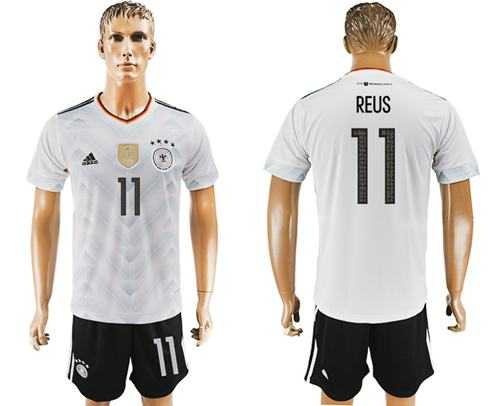 Germany #11 Reus White Home Soccer Country Jersey