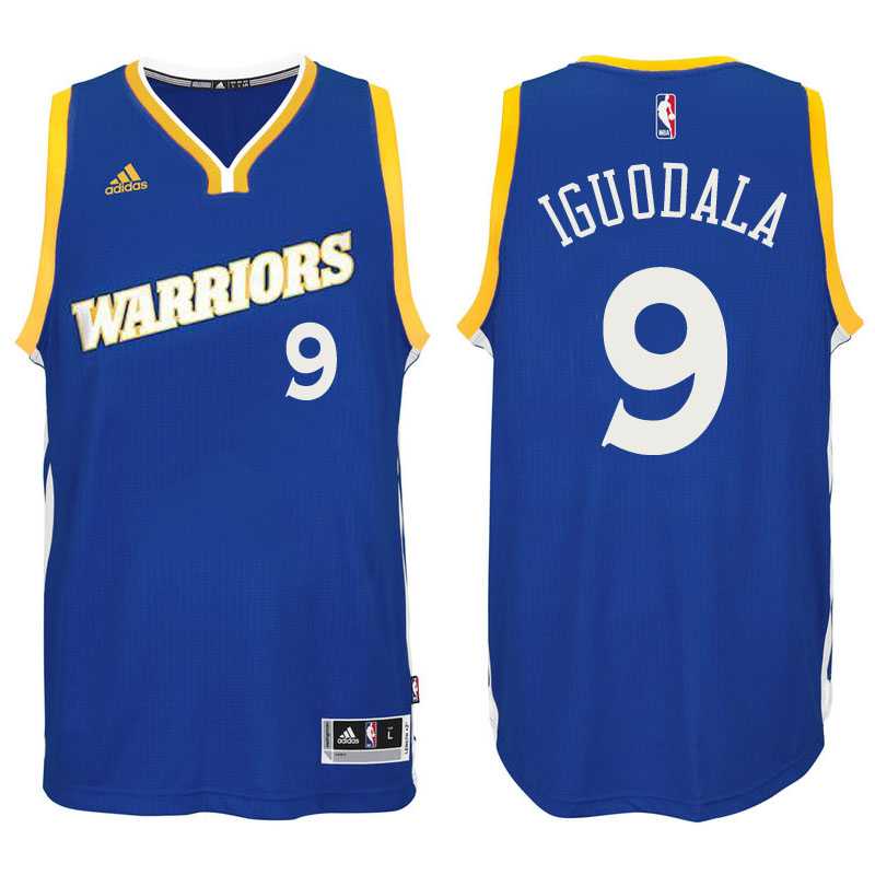 Golden State Warriors #9 Andre Iguodala 2016-17 Crossover Alternate Blue New Swingman Jersey