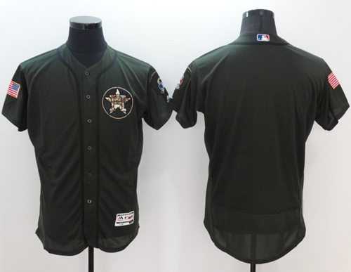 Houston Astros Blank Green Flexbase Authentic Collection Salute to Service Stitched Baseball Jersey Houston Astros Blank Green Flexbase Authentic Collection Salute to Service Stitched Baseball Jersey