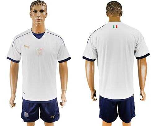 Italy Blank Away Soccer Country Jersey