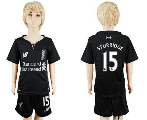 Liverpool #15 Sturridge Away Kid Soccer Club Jersey