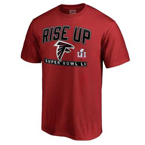 Men's Atlanta Falcons Pro Line by Fanatics Branded Red Super Bowl LI Bound Go T-Shirt