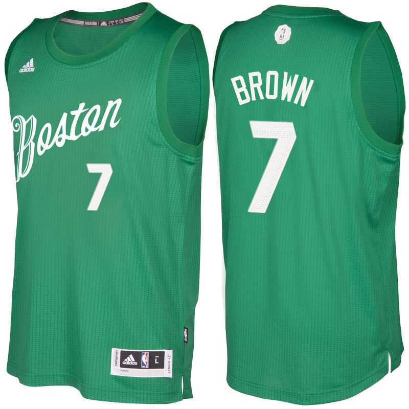 Men's Boston Celtics #7 Jaylen Brown Green 2016 Christmas Day NBA Swingman Jersey