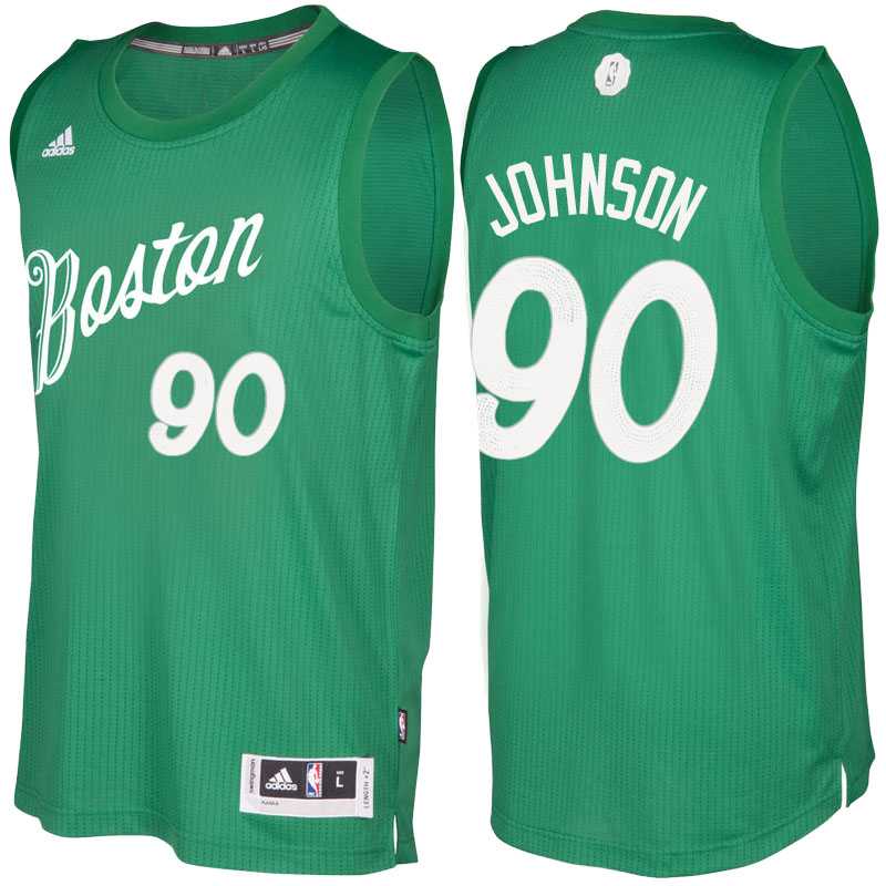 Men's Boston Celtics #90 Amir Johnson Green 2016 Christmas Day NBA Swingman Jersey