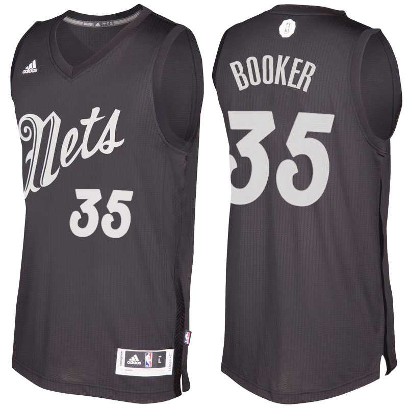 Men's Brooklyn Nets #35 Trevor Booker Black 2016 Christmas Day NBA Swingman Jersey