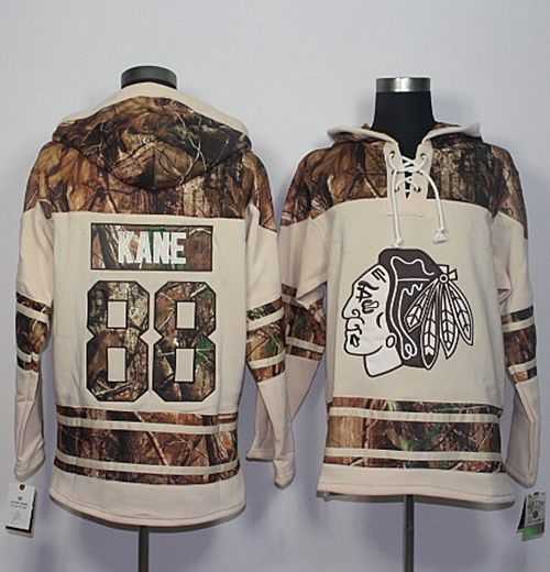 Men's Chicago Blackhawks #88 Patrick Kane Cream Camo Stitched NHL Jersey