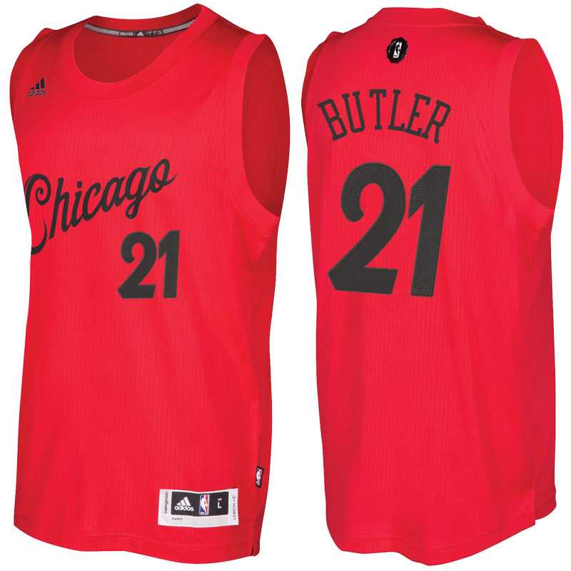 Men's Chicago Bulls #21 Jimmy Butler Red 2016 Christmas Day NBA Swingman Jersey