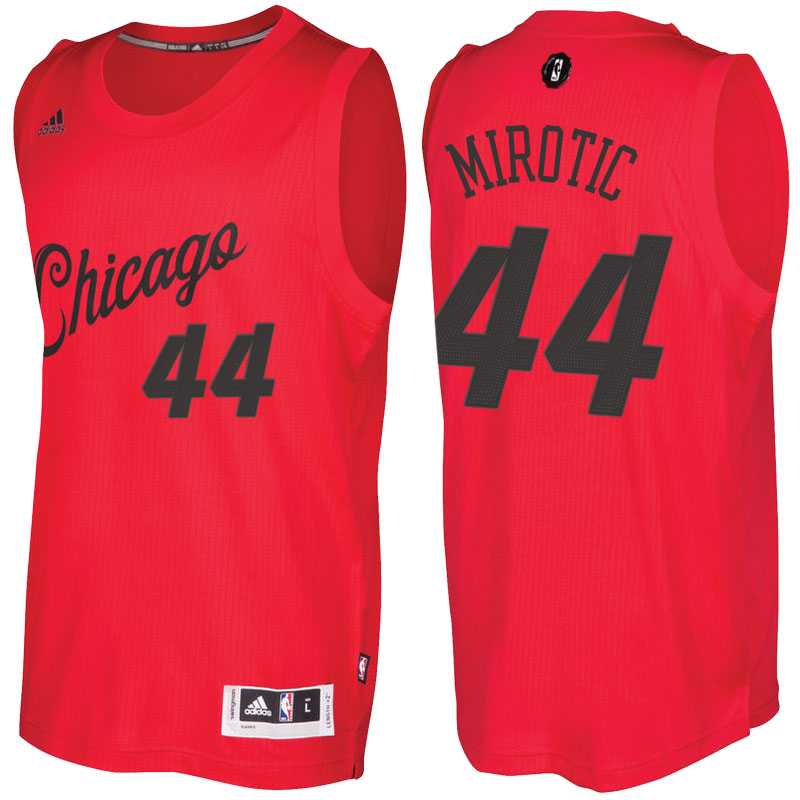 Men's Chicago Bulls #44 Nikola Mirotic 2016 Christmas Day Red NBA Swingman Jersey