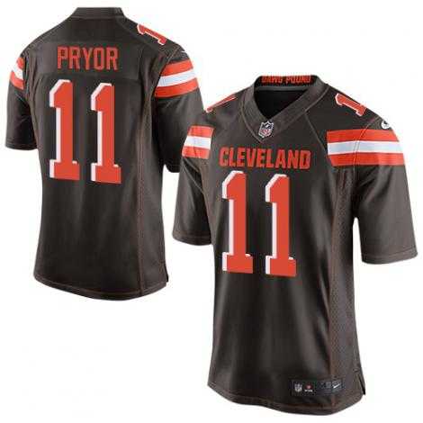 Men's Cleveland Browns #11 Terrelle Pryor Brown Team Color Stitched NFL Nike Limited Jersey