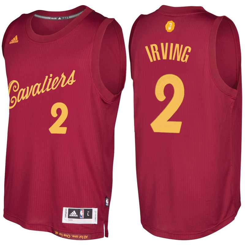 Men's Cleveland Cavaliers #2 Kyrie Irving Burgundy 2016 Christmas Day NBA Swingman Jersey