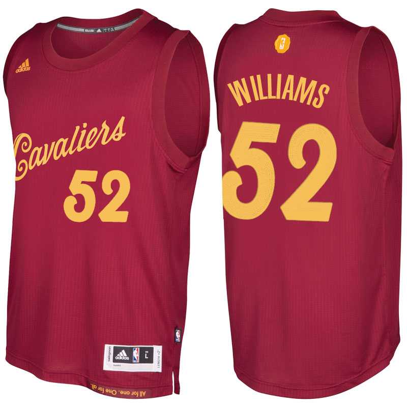 Men's Cleveland Cavaliers #52 Mo Williams 2016 Christmas Day Burgundy NBA Swingman Jersey