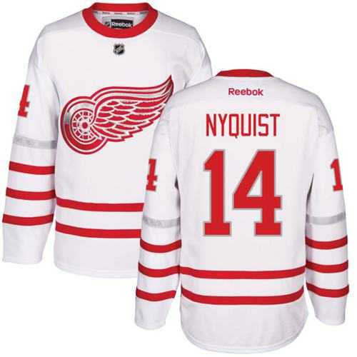 Men's Detroit Red Wings #14 Gustav Nyquist White Centennial Classic Stitched NHL Jersey Men's Detroit Red Wings #14 Gustav Nyquist White Centennial Classic Stitched NHL Jersey