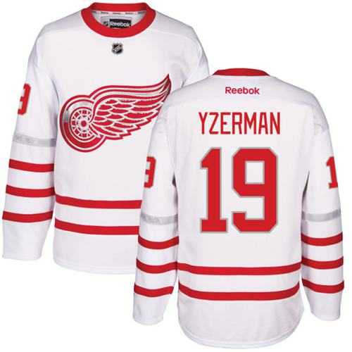 Men's Detroit Red Wings #19 Steve Yzerman White Centennial Classic Stitched NHL Jersey Men's Detroit Red Wings #19 Steve Yzerman White Centennial Classic Stitched NHL Jersey