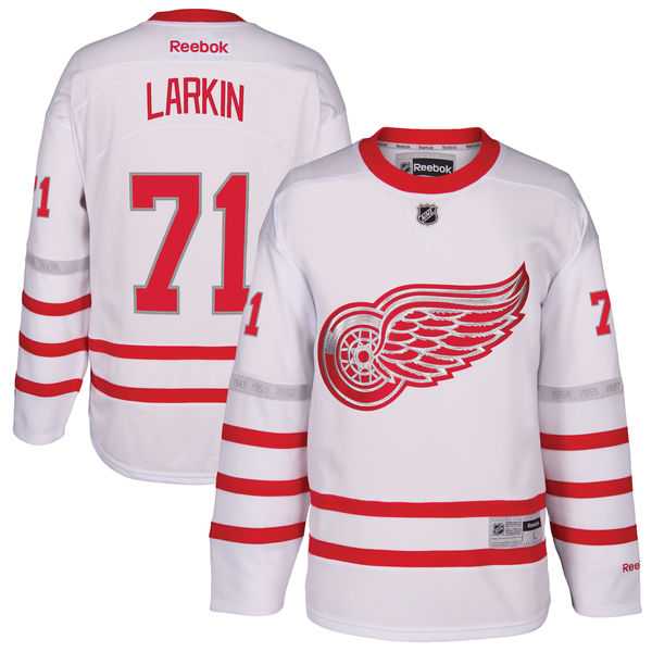 Men's Detroit Red Wings #71 Dylan Larkin White 2017 Centennial Classic Stitched NHL Jersey Men's Detroit Red Wings #71 Dylan Larkin White 2017 Centennial Classic Stitched NHL Jersey
