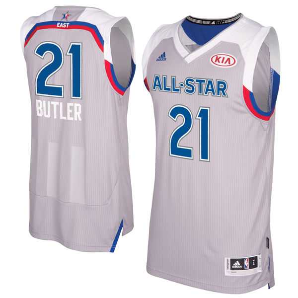 Men's Eastern Conference #21 Jimmy Butler adidas Gray 2017 NBA All-Star Game Swingman Jersey