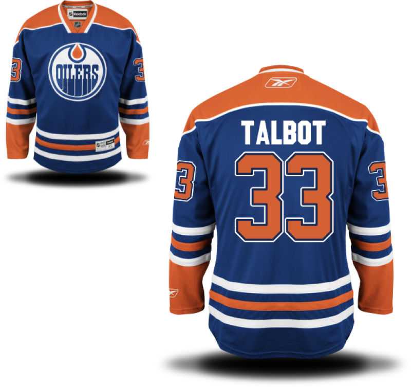 Men's Edmonton Oilers #33 Cam Talbot Royal Blue Home NHL Jersey Men's Edmonton Oilers #33 Cam Talbot Royal Blue Home NHL Jersey