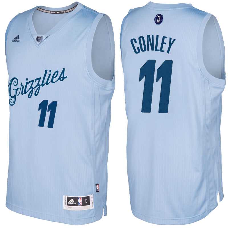 Men's Memphis Grizzlies #11 Mike Conley Light Blue 2016 Christmas Day NBA Swingman Jersey