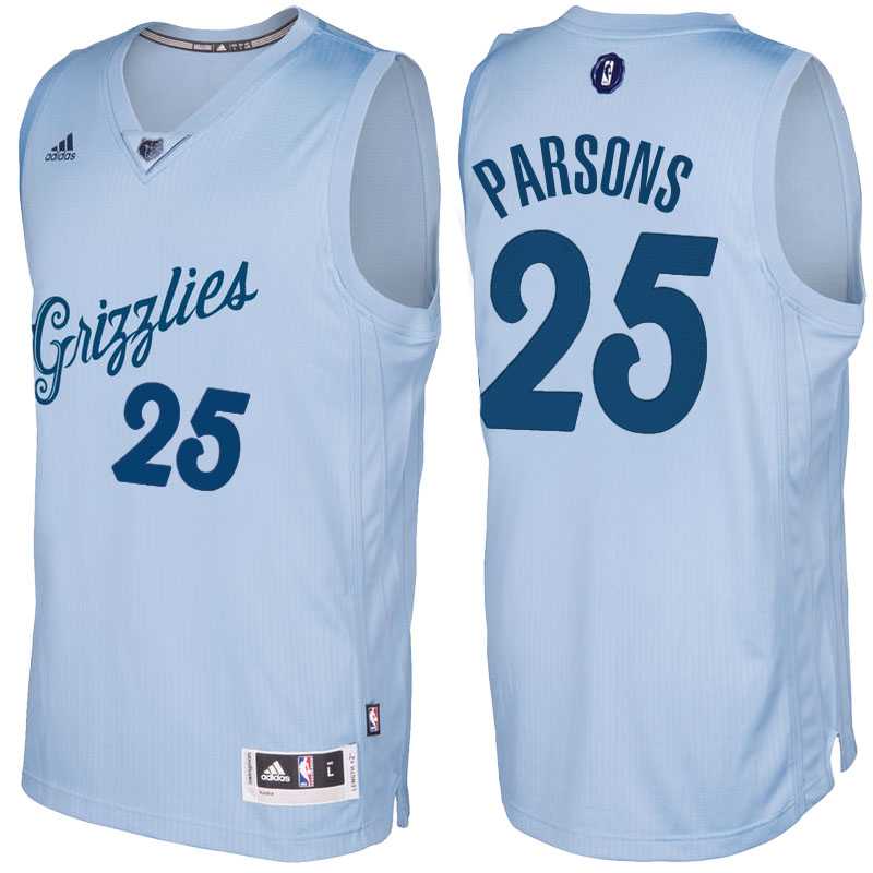 Men's Memphis Grizzlies #25 Chandler Parsons Light Blue 2016 Christmas Day NBA Swingman Jersey