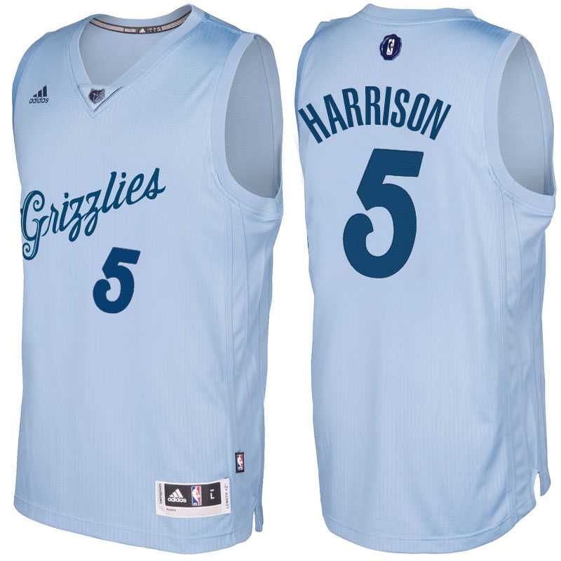 Men's Memphis Grizzlies #5 Andrew Harrison Light Blue 2016 Christmas Day NBA Swingman Jersey
