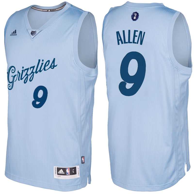 Men's Memphis Grizzlies #9 Tony Allen Light Blue 2016 Christmas Day NBA Swingman Jersey