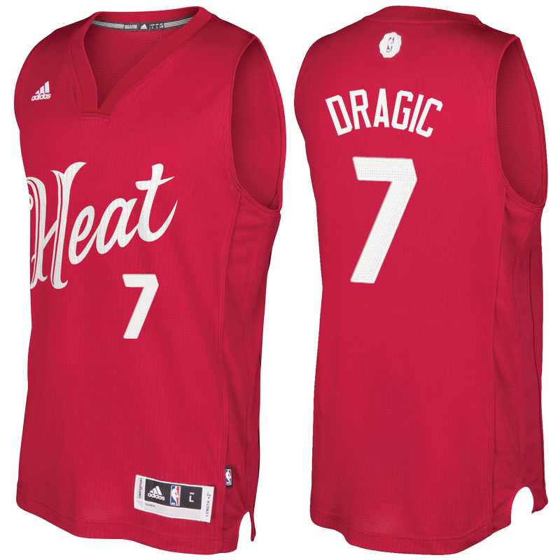 Men's Miami Heat Goran Dragic Red 2016 Christmas Day NBA Swingman Jersey