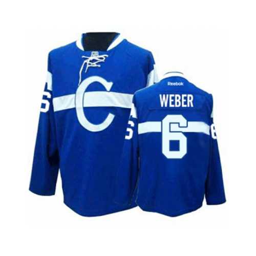 Men's Montreal Canadiens #6 Shea Weber Blue Third NHL Jersey Men's Montreal Canadiens #6 Shea Weber Blue Third NHL Jersey