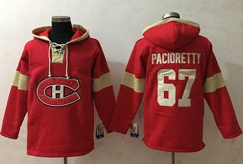 Men's Montreal Canadiens #67 Max Pacioretty Red Pullover NHL Hoodie