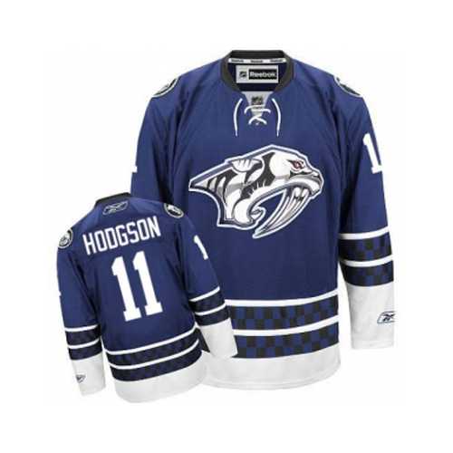 Men's Nashville Predators #11 Cody Hodgson Blue Third NHL Jersey
