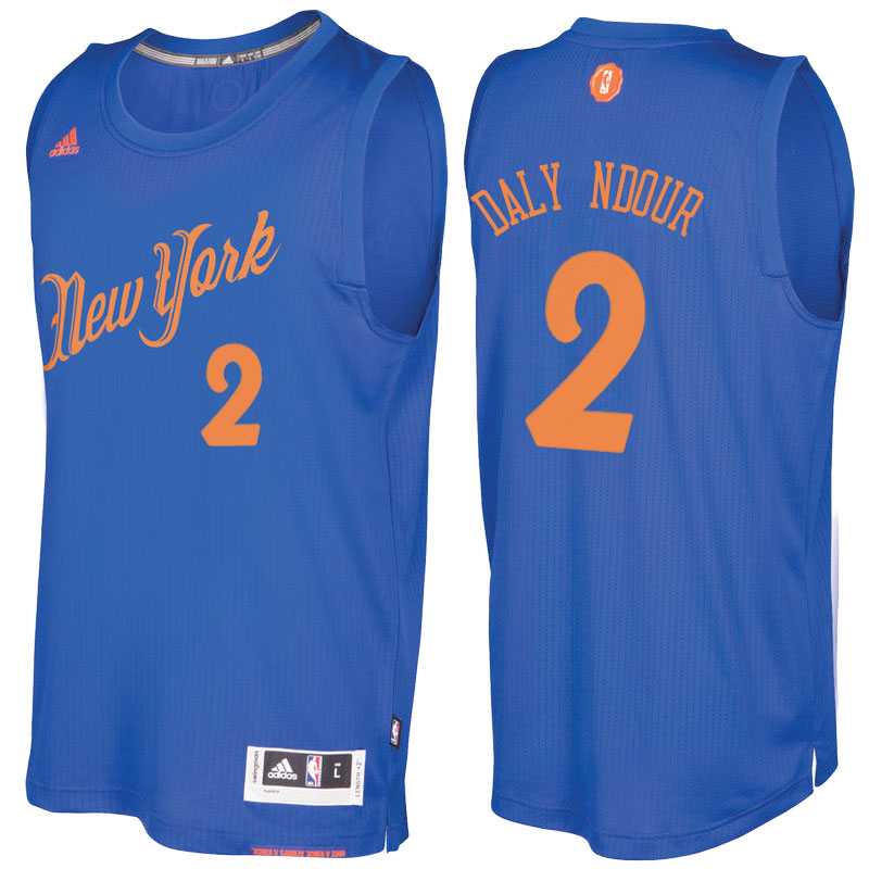 Men's New York Knicks #2 Maurice Daly Ndour Royal 2016 Christmas Day NBA Swingman Jersey