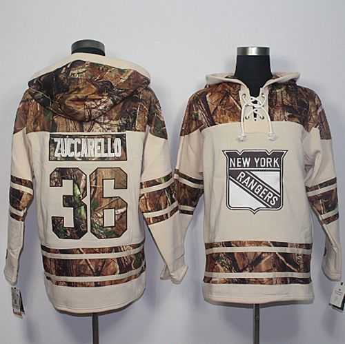 Men's New York Rangers #36 Mats Zuccarello Cream Camo Stitched NHL Jersey