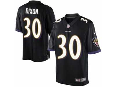 Men's Nike Baltimore Ravens #30 Kenneth Dixon Limited Black Alternate NFL Jersey