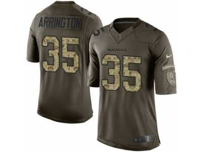 Men's Nike Baltimore Ravens #35 Kyle Arrington Limited Green Salute to Service NFL Jersey