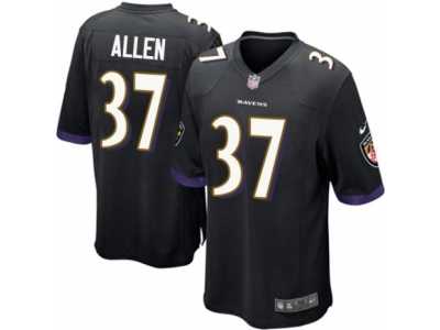 Men's Nike Baltimore Ravens #37 Javorius Allen Game Black Alternate NFL Jersey