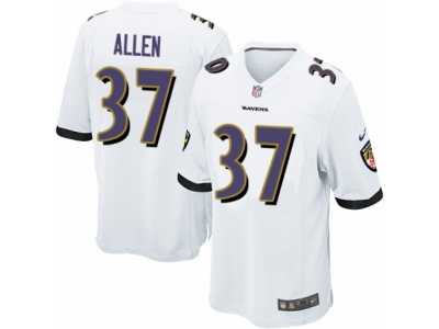 Men's Nike Baltimore Ravens #37 Javorius Allen Game White NFL Jersey
